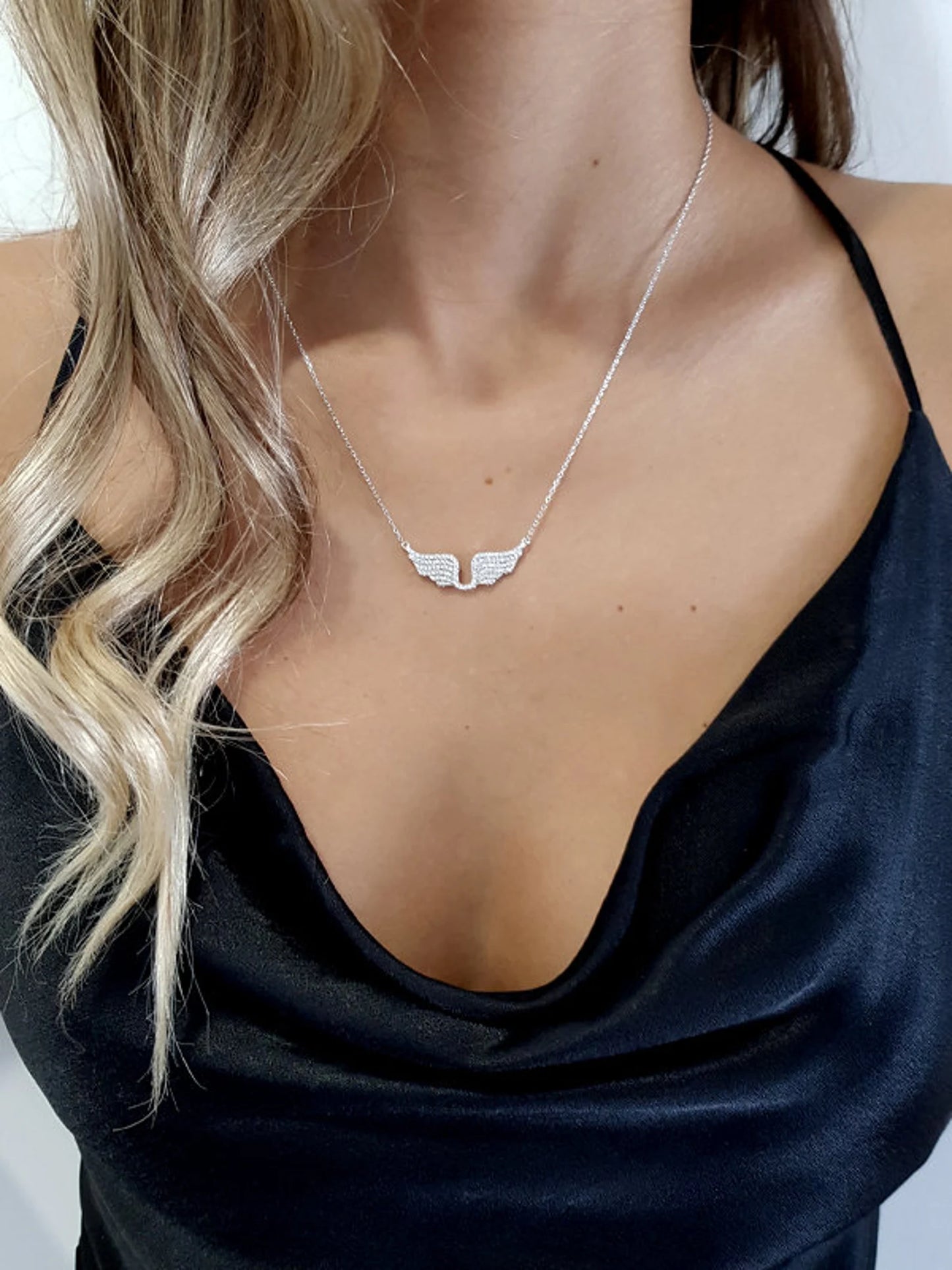 Lančić “Za moju kćerku” – 925 srebro s krilima anđela